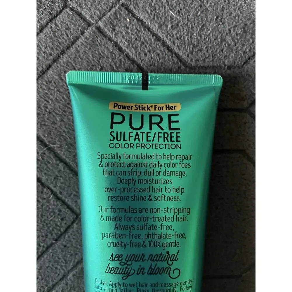 Power Stick Pure Strengthen & Repair Shampoo, Coconut & Geranium Oil 6.5 Fl Oz